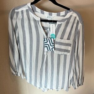 NWT Market and Spruce 3/4 Sleeve Top